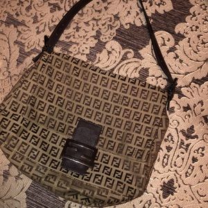 fendi zucca shoulder bag